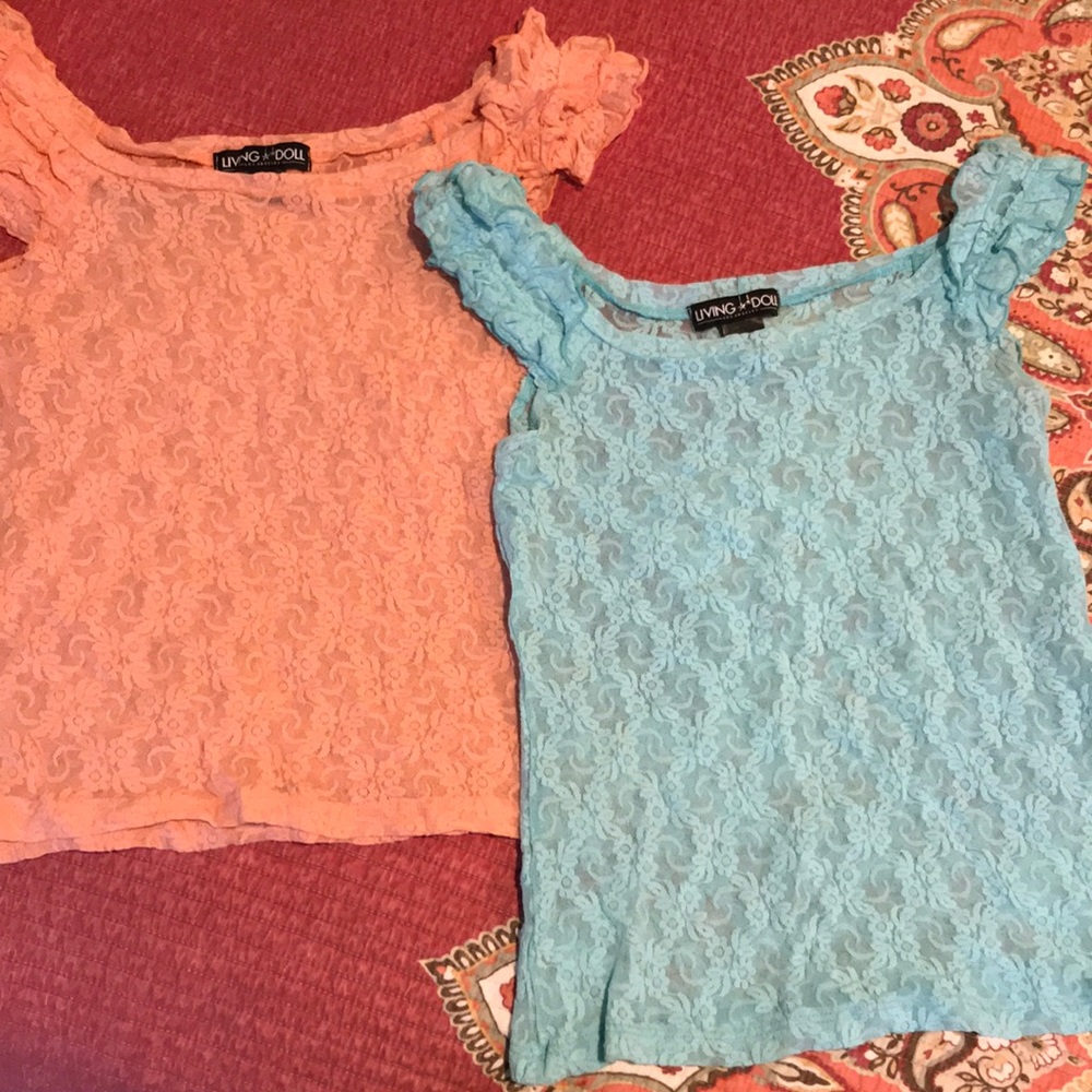 Set of 2 sheer tops - NWOT!!